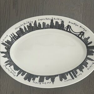 Homer Laughlin Fish’s Eddy New York City Skyline including Twin Towers